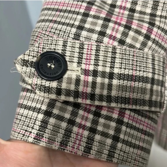 Plaid ESPRIT trench. Size M - Picture 11 of 16